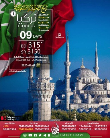 ربيع السعودية والبحرين تركيا